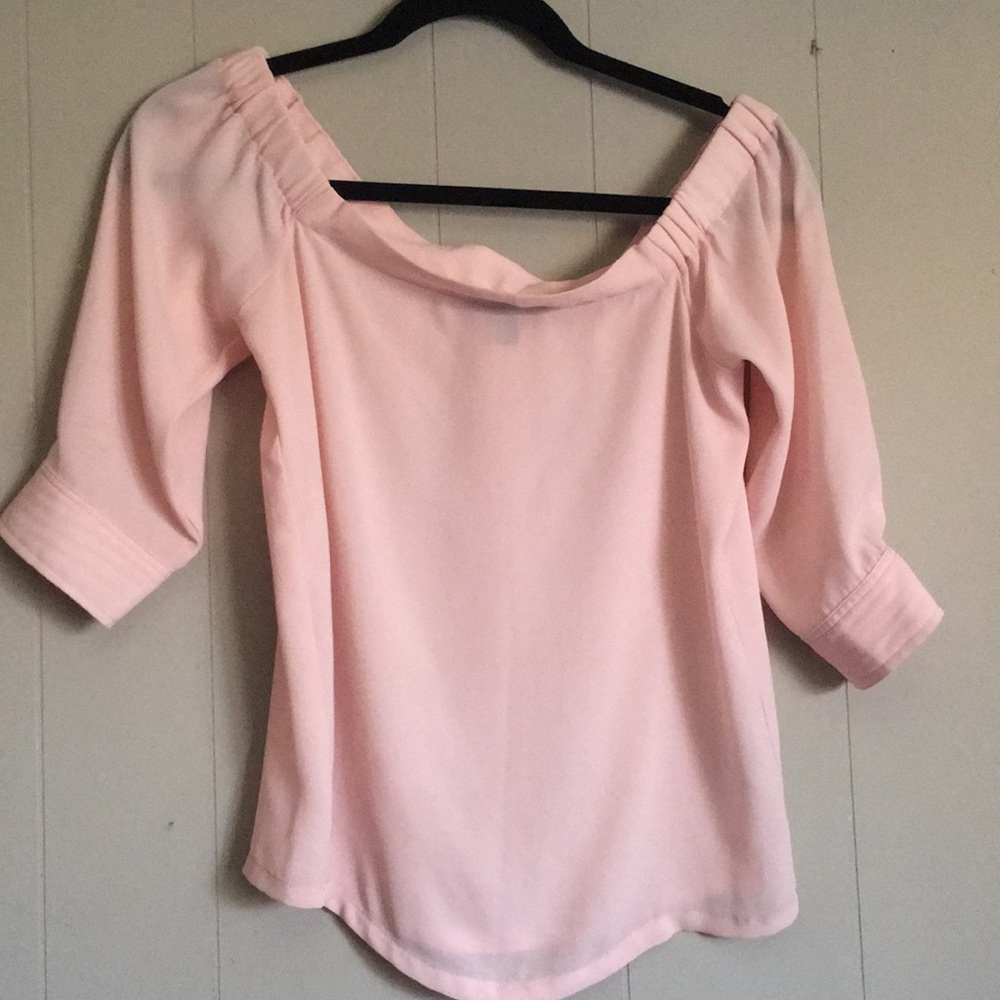 Pink BANANA REPUBLIC off the shoulders top,